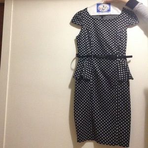 Black and white dotted Dress!💚🙌🏼