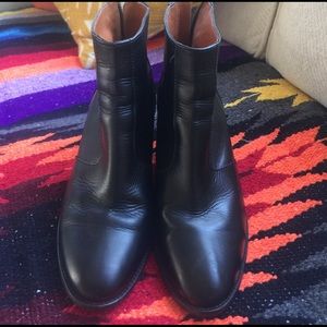 Madewell Black Leather "Ames Boot"  size 81/2