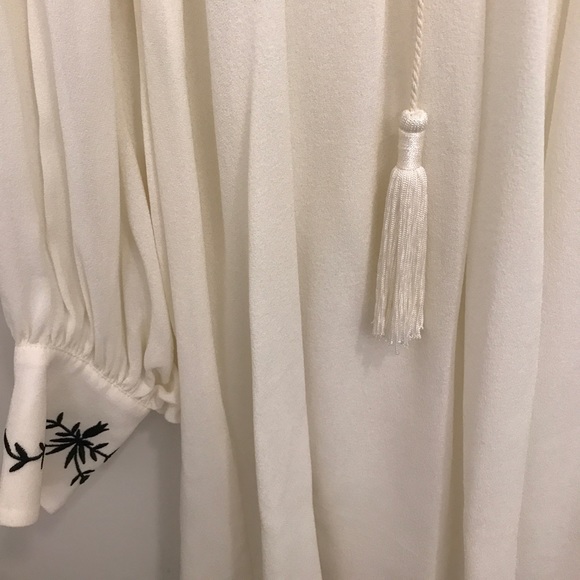 Elle Sasson Silk/rayon Blend Peasant Dress - Picture 3 of 5