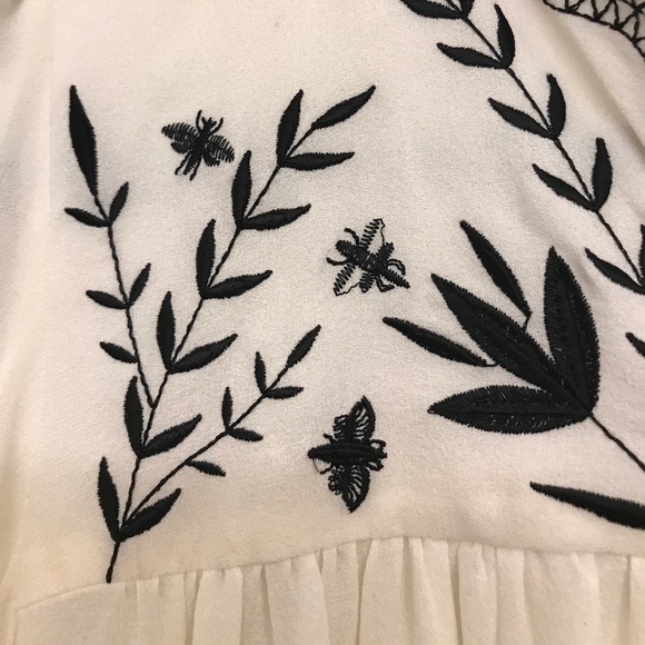 Elle Sasson Silk/rayon Blend Peasant Dress - Picture 4 of 5