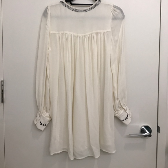 Elle Sasson Silk/rayon Blend Peasant Dress - Picture 5 of 5