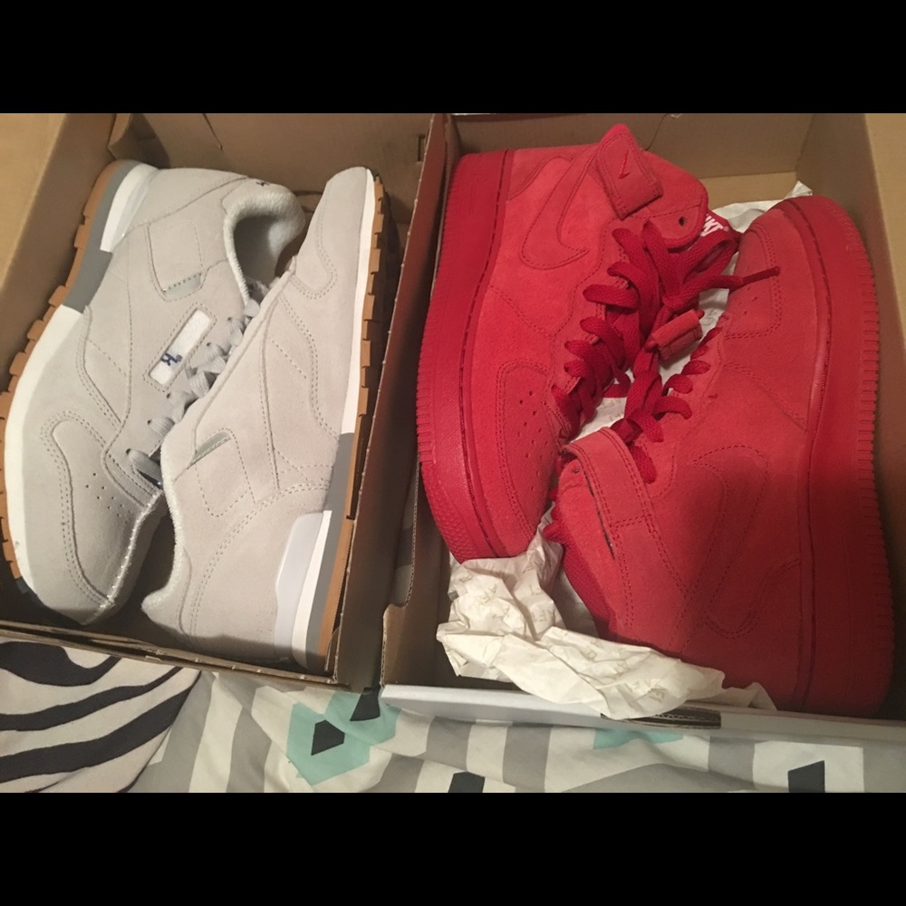Suede red af1s - Kendrick Lamar Reeboks!!SOLD