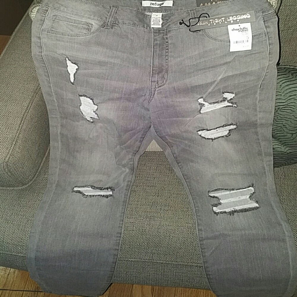 Women Distressed Jean Jeggings