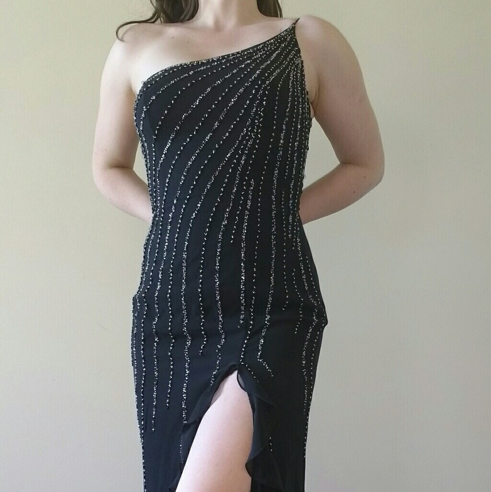 Showtime collection hand beaded gown