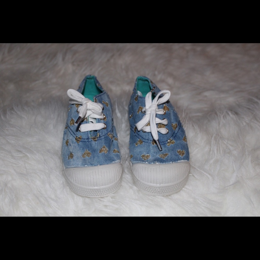 Limited edition Bensimon Glitter Love kids shoes