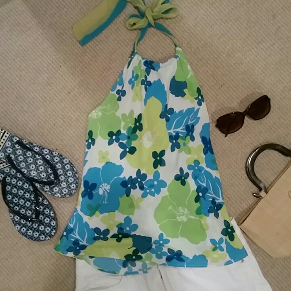 Spring floral halter top - Picture 2 of 6