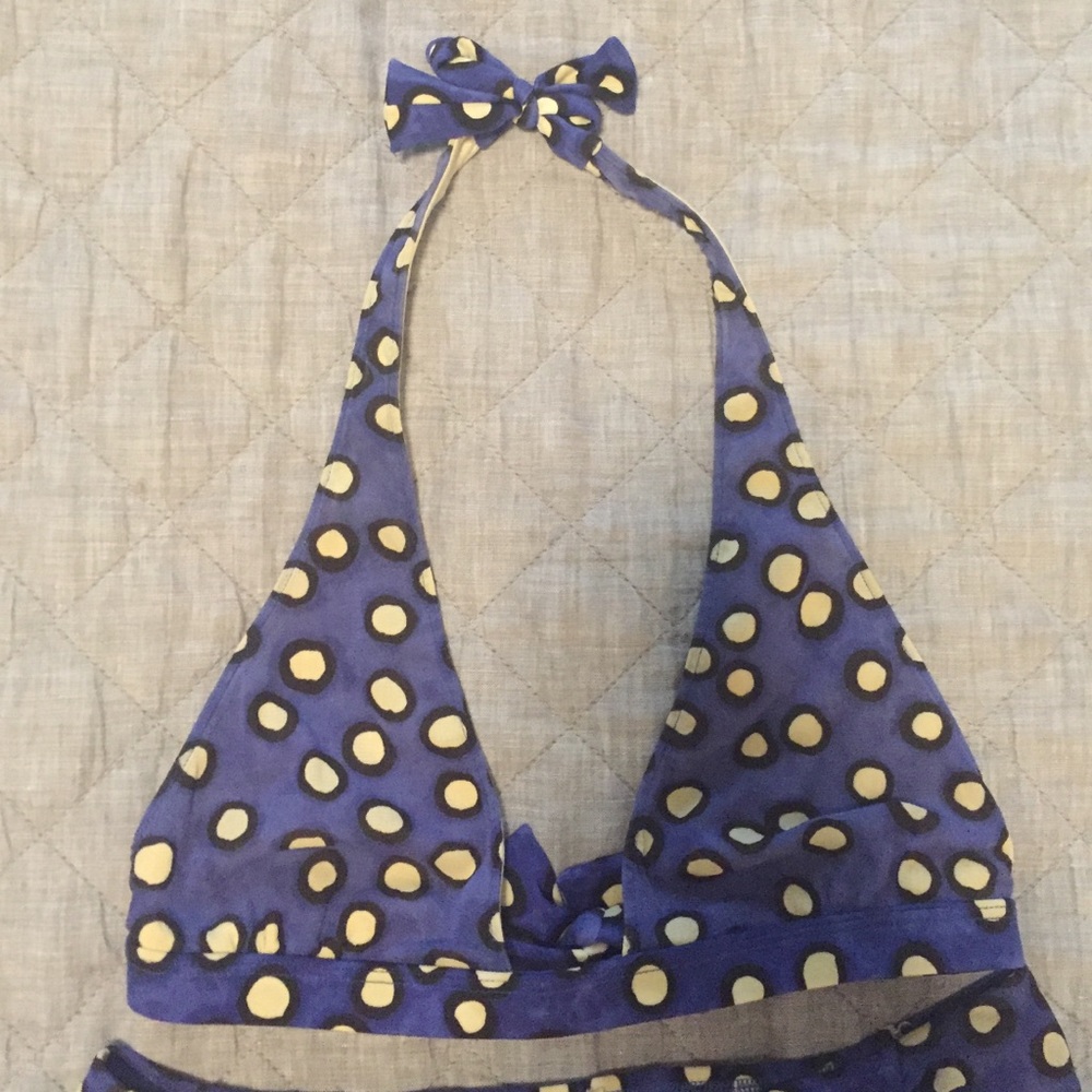 Salinas blue + white polka dot bikini