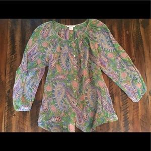 Silk blouse size L