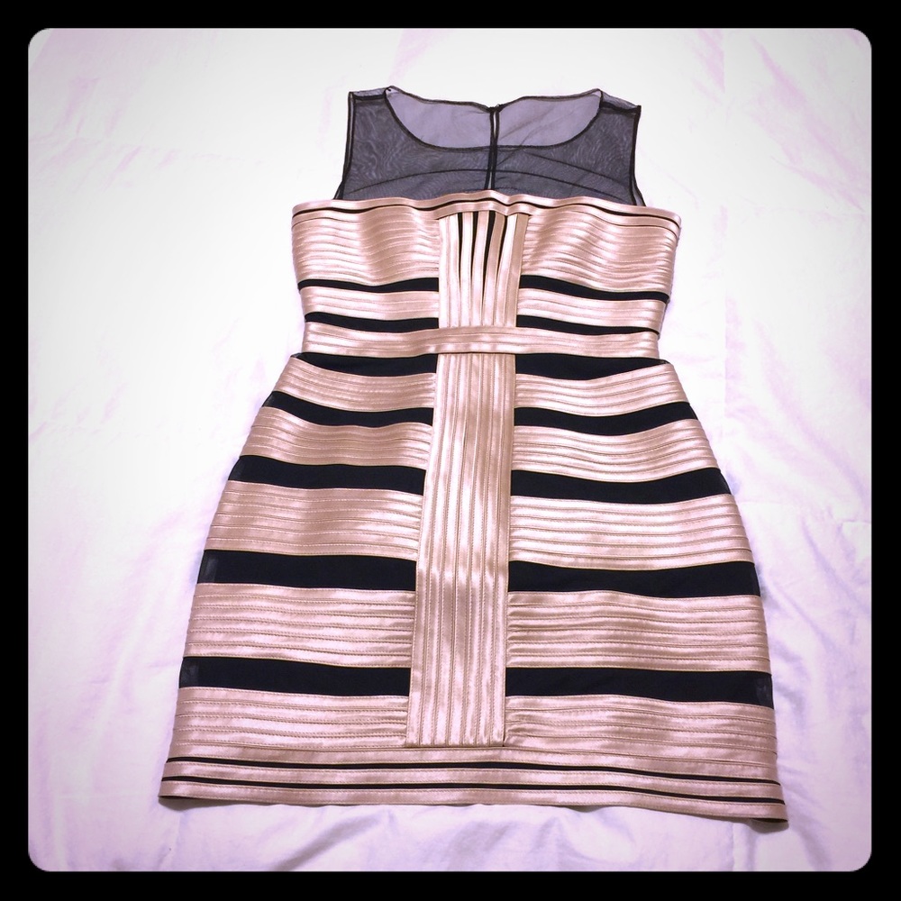 BCBG Maxazria Champagne Dress