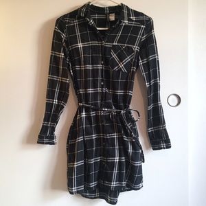 H&M Plaid Shirt Dress