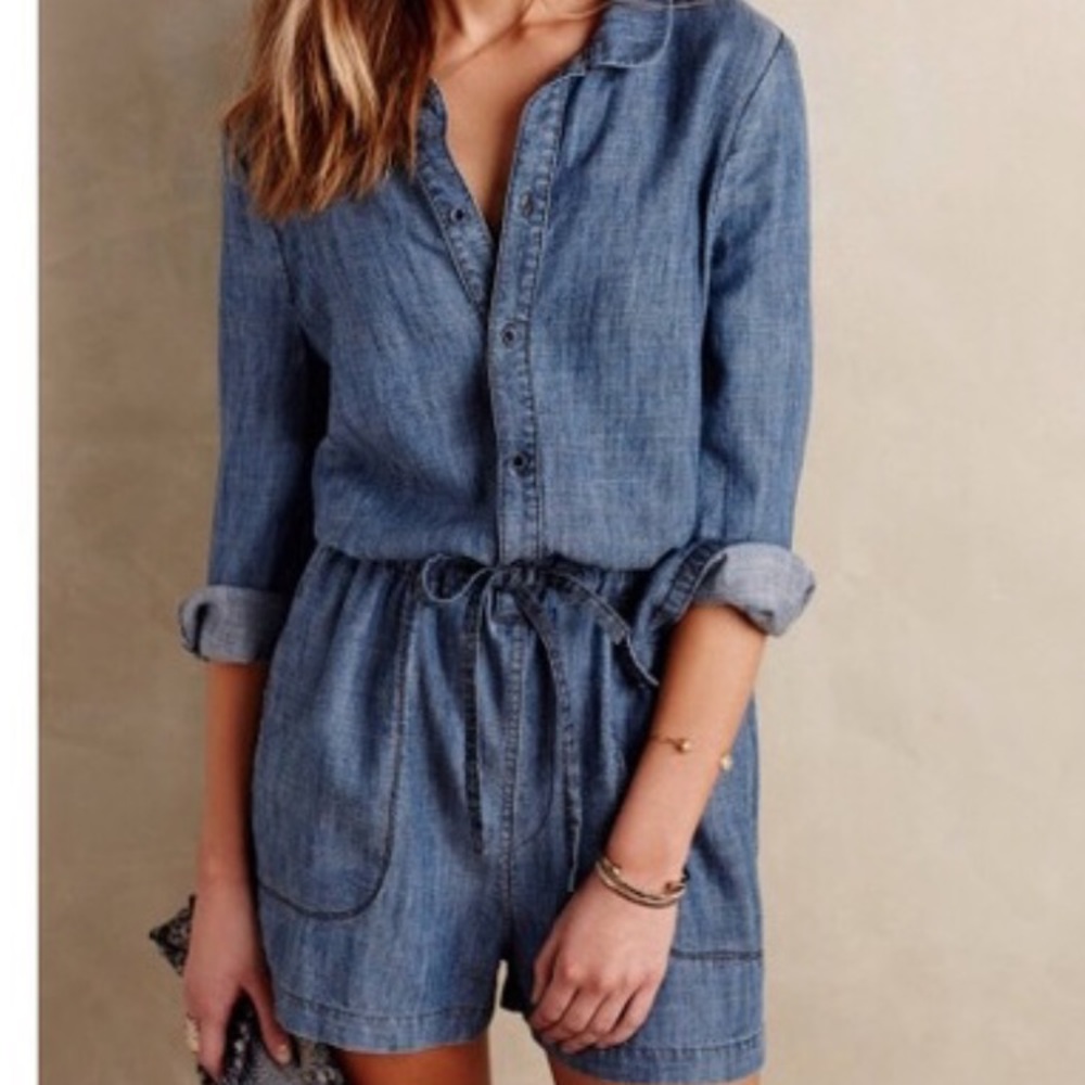 Level 99 denim romper - size small petite