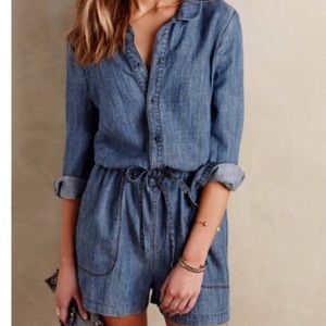Level 99 denim romper - size small petite