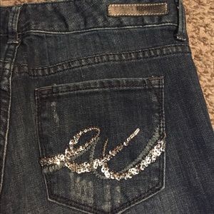 Express ultra skinny Stella reg fit low rise jean