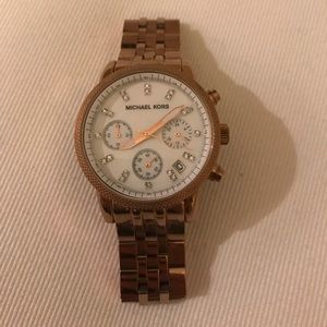Used rose gold Michael Kors watch