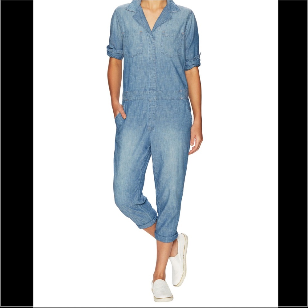 Current/Elliott Chambray Nautical Jumpsuit