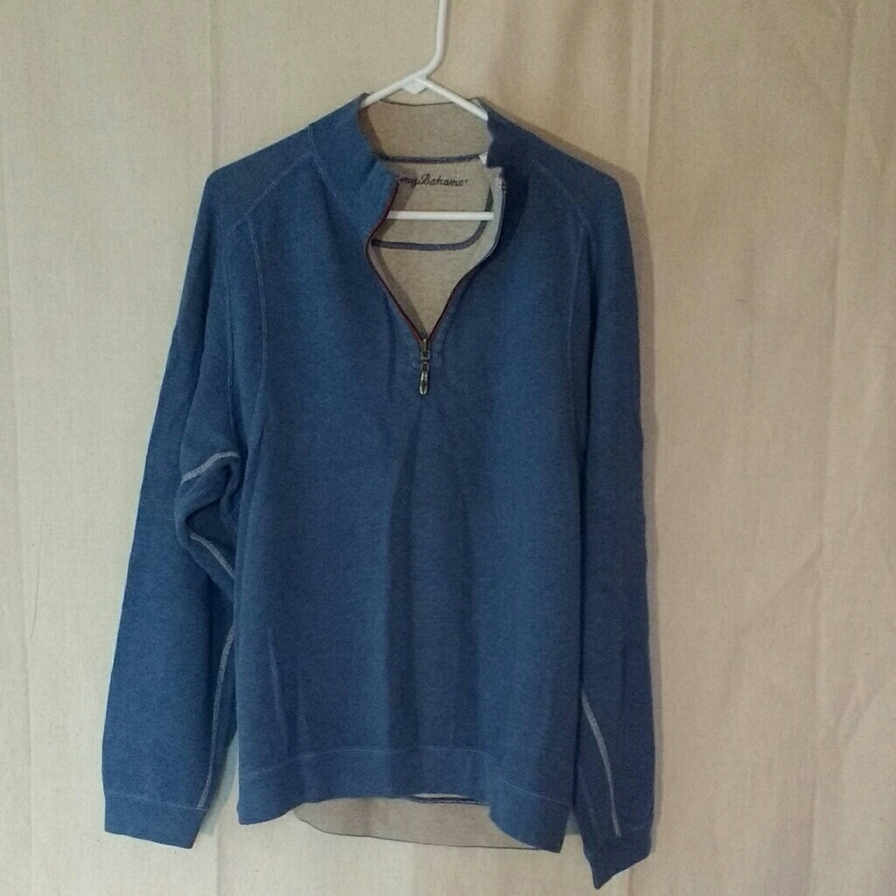 Tommy Bahama Reversible Quarter Zip Pullover