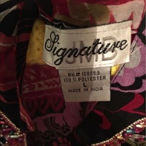 Colorful beaded tunic