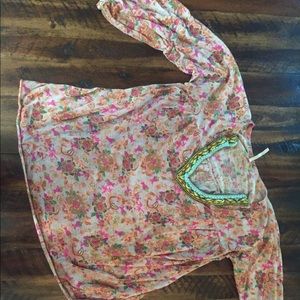 Free people casual blouse size M