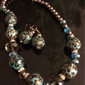 Necklace and earrings