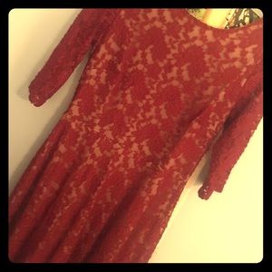 Red Lace Dress