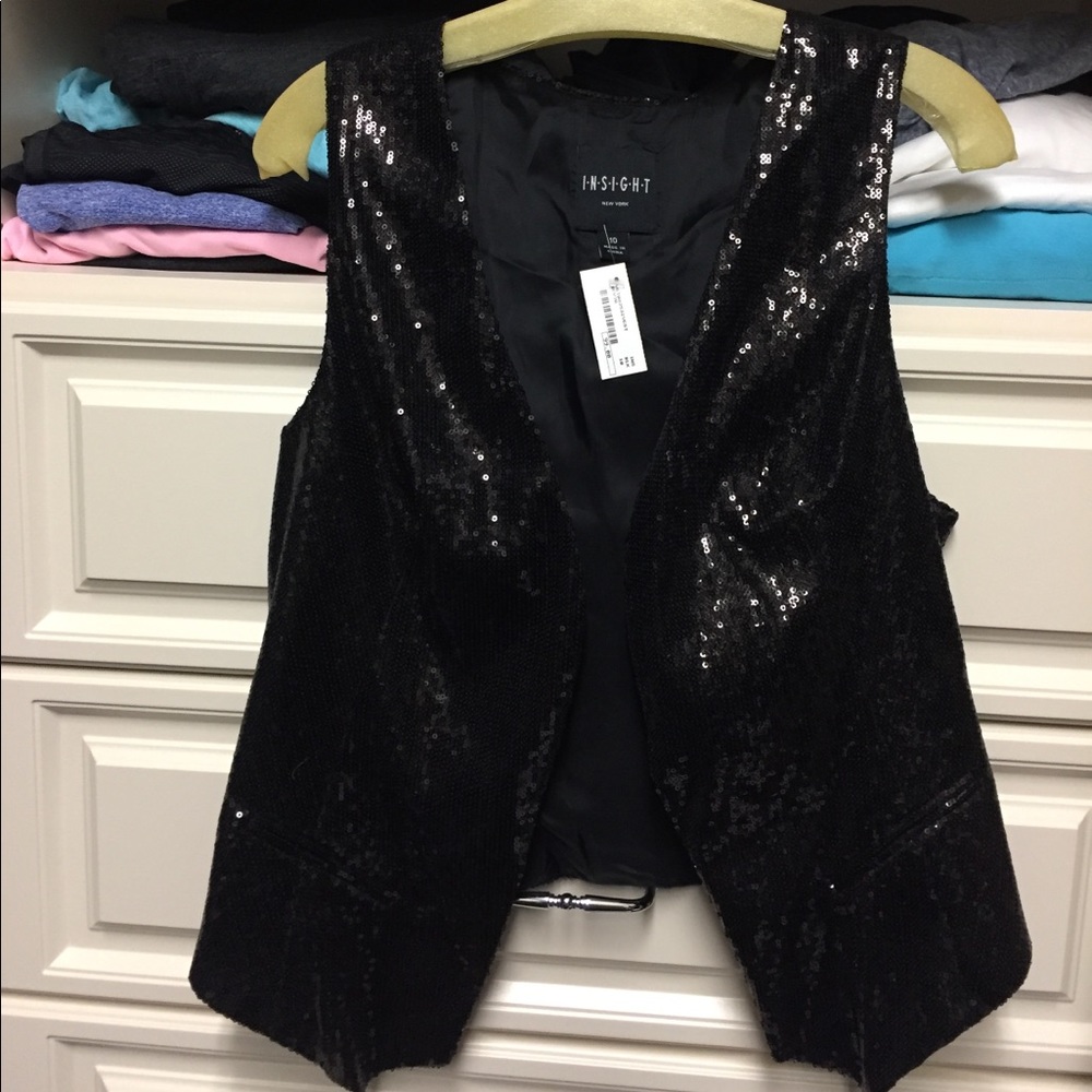 Sequin vest