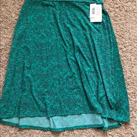 LulaRoe size L Azure slinky fabric BNWT
