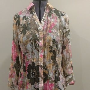 Coldwater Creek crinkle blouse