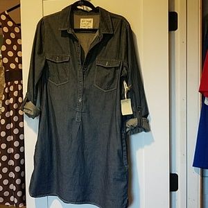 Chambray shirt dress new with tags