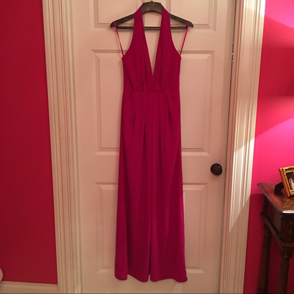 Jill Stuart Pink Deep V Halter - Picture 4 of 5