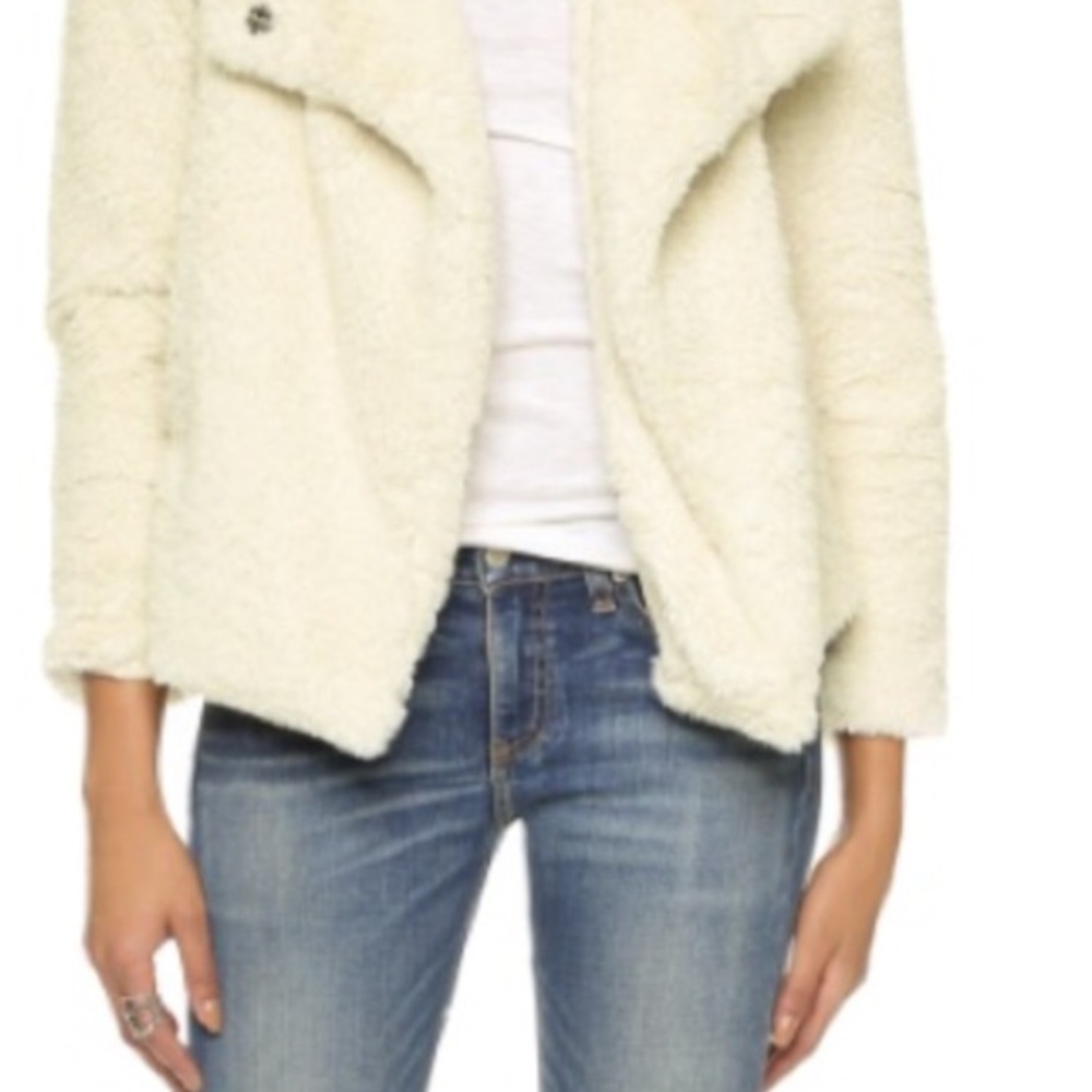 BB Dakota Faux Fur Jacket White
