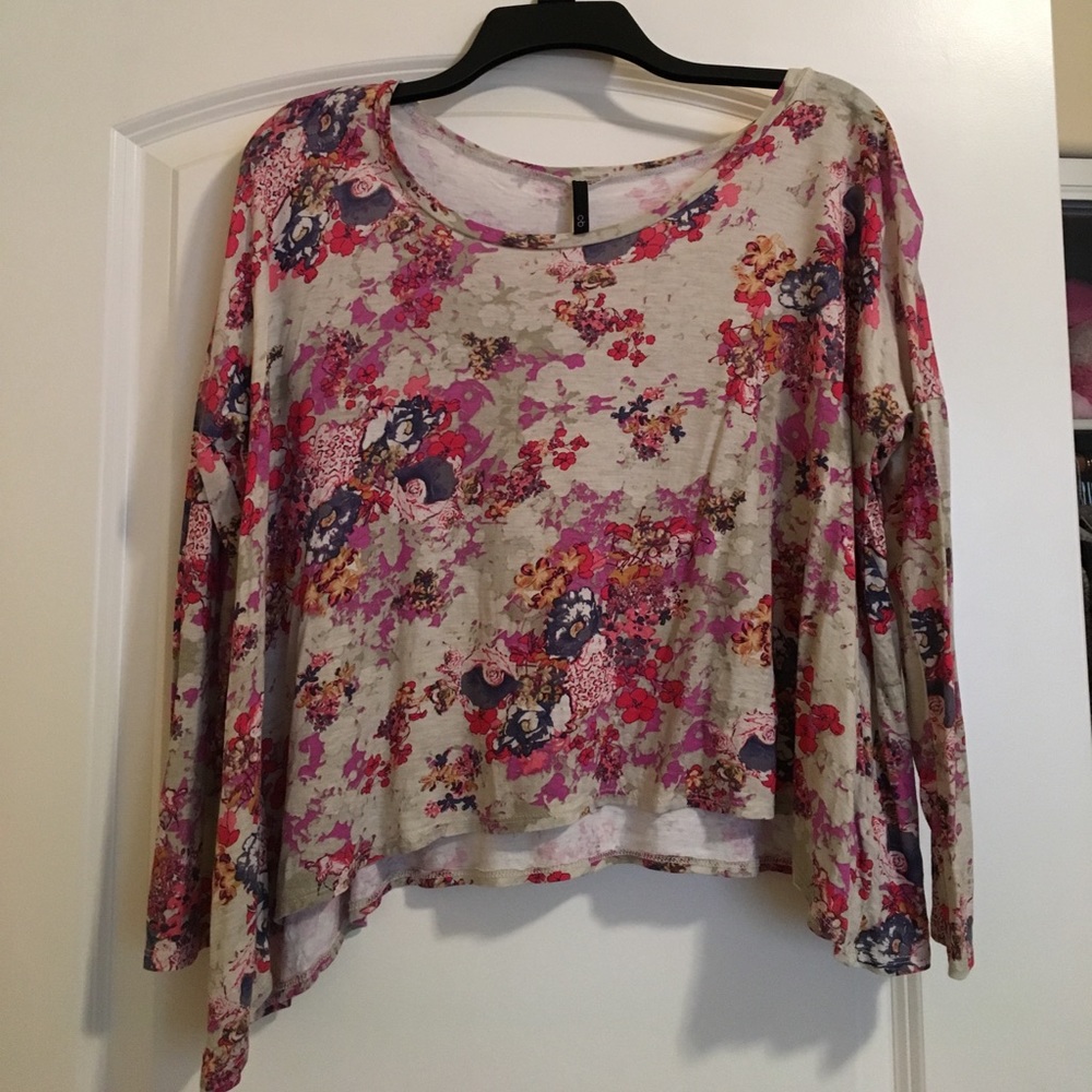 Multi colored floral long sleeve