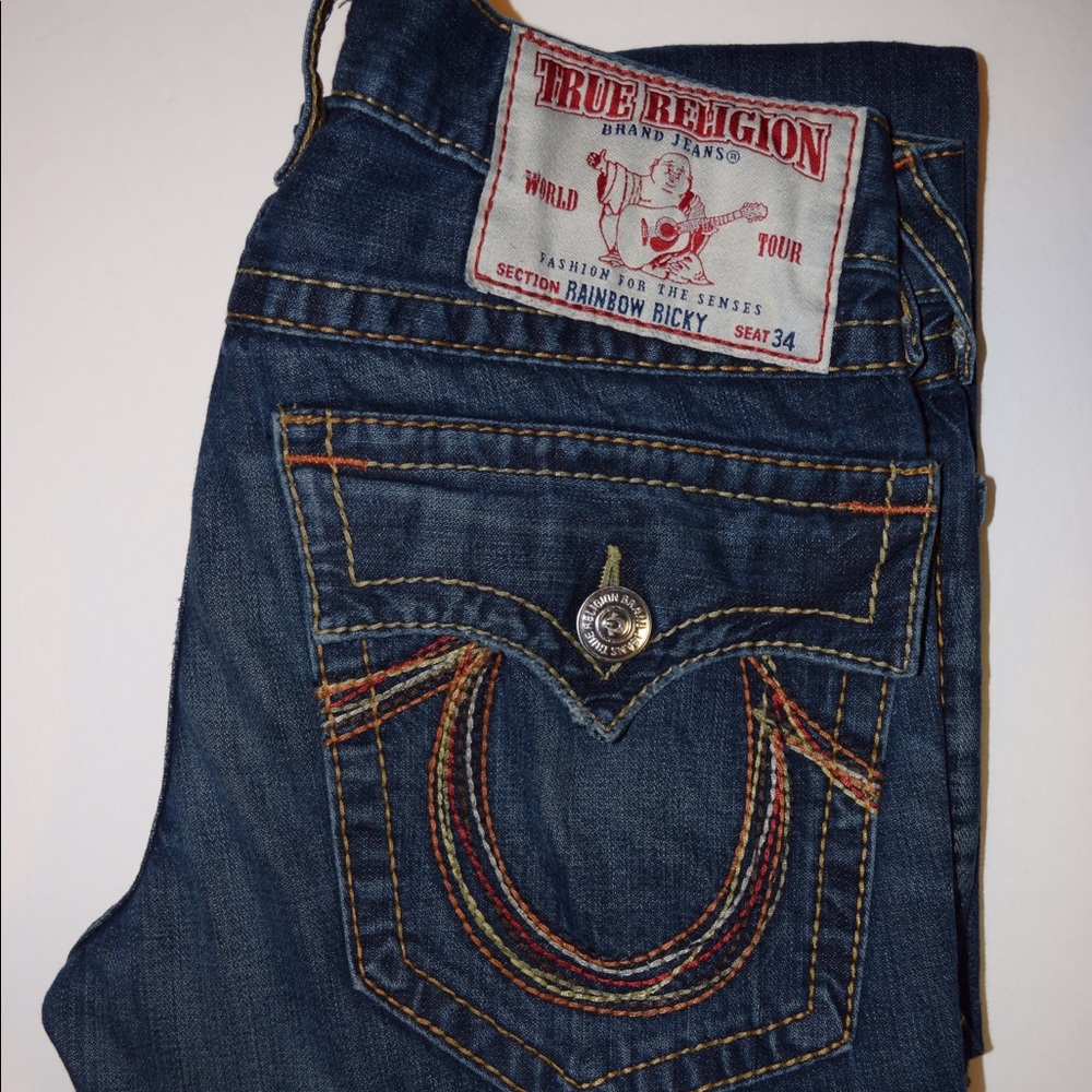 True Religion Rainbow Ricky Jeans