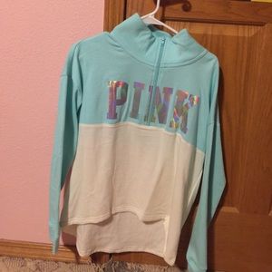 Pink half zip up