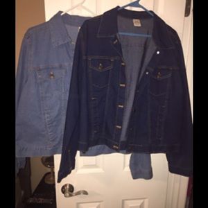 Sz XXL denim jacket bundle $8 for both!!! Like new