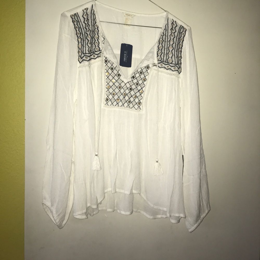 Cotton gauze top