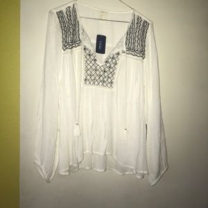 Cotton gauze top