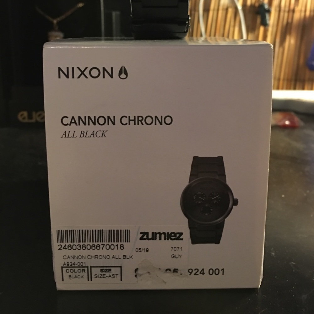 CANNON CHRONO ALL BLACK NIXON WATCH
