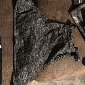 Gray and black bikini