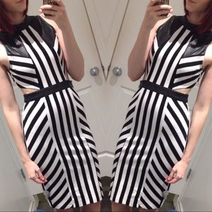 Mustard Seed striped pencil dress