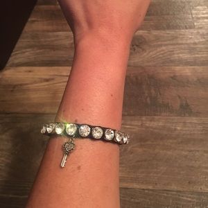 Betsey Johnson black and diamond gem stones