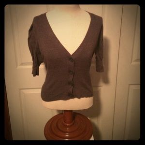Brown 3/4 sleeve sweater