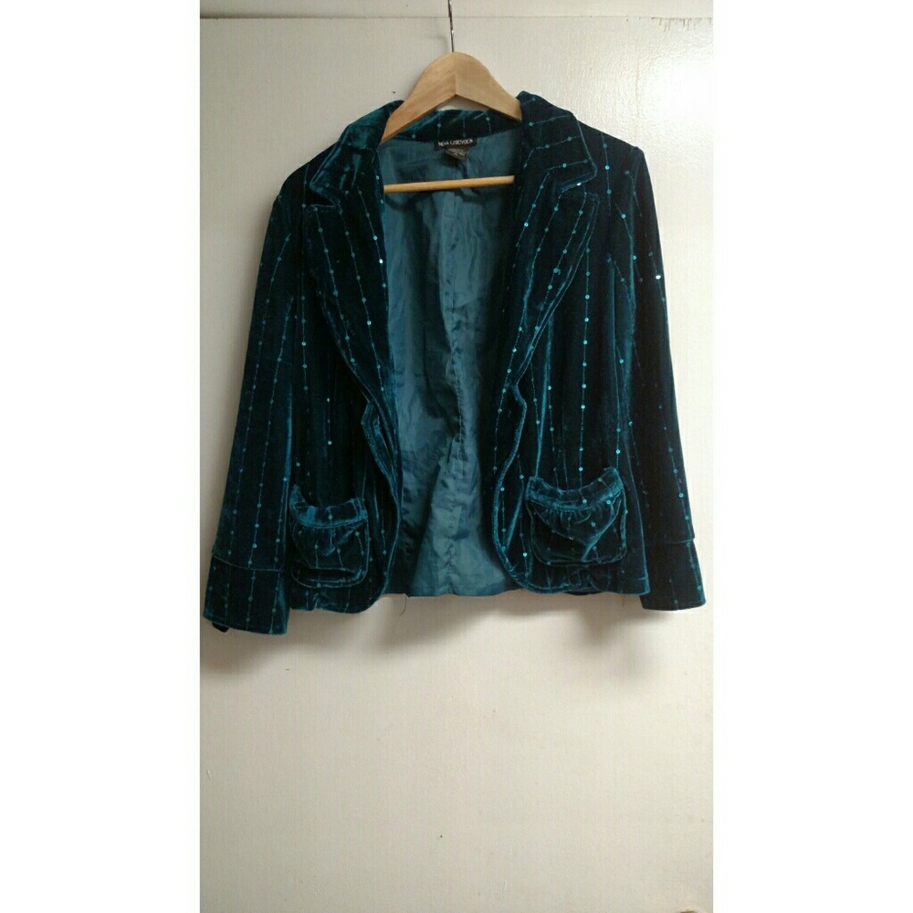 Velour blazer