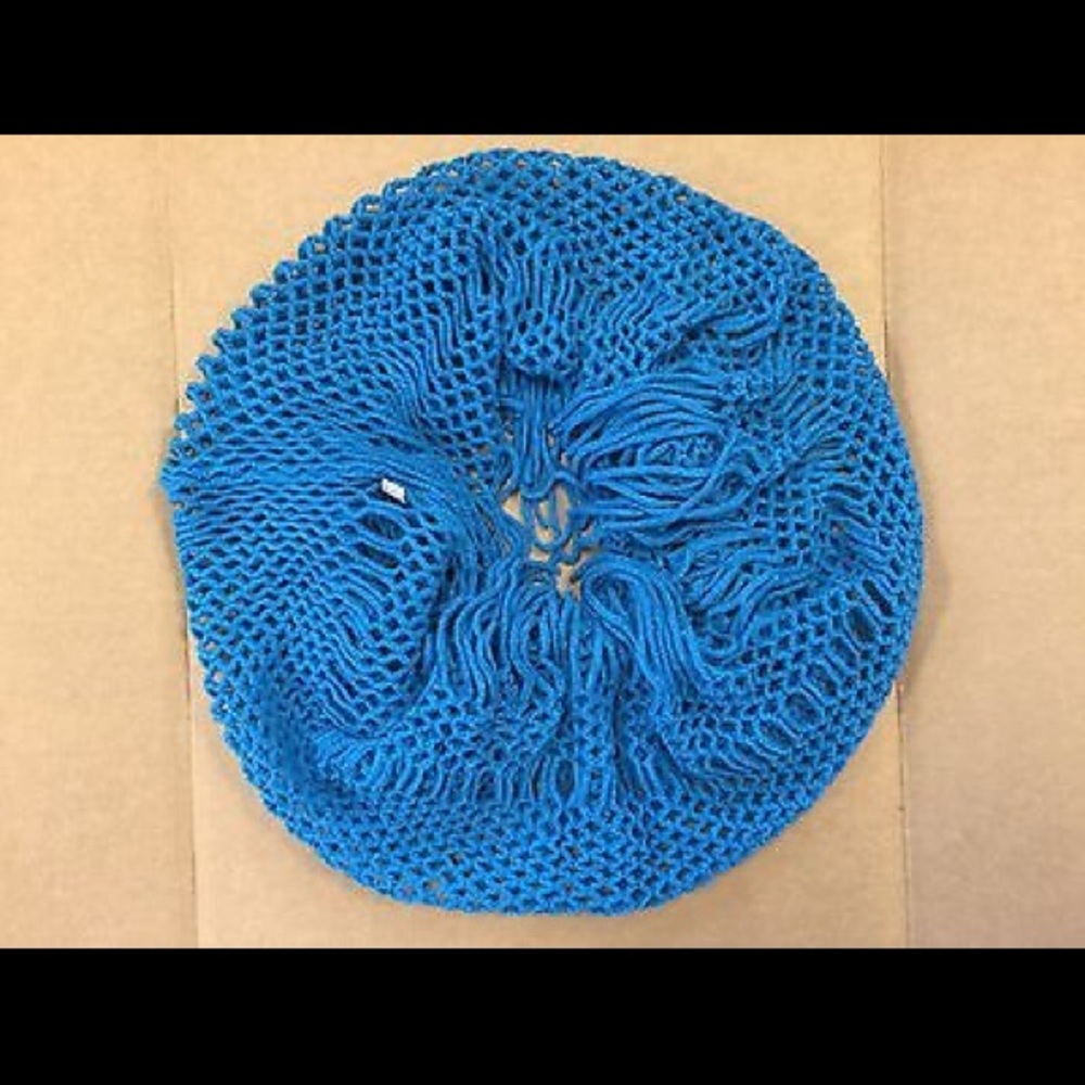 New Infinity Fringe Scarf Blue