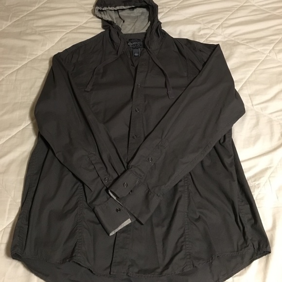 XL American Rag button up hooded shirt - Picture 2 of 3