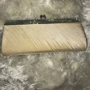 beige clutch