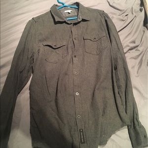 Calvin Klein Grey Button Down