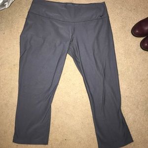 Grey Nike Capri yoga pants