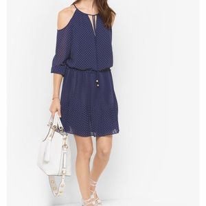 Pindot Peekaboo Dress