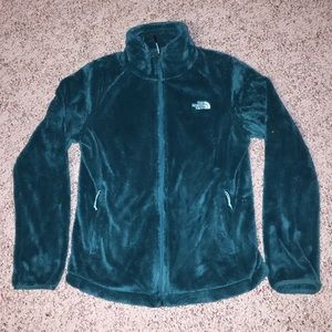 North Face fuzzy zip-up