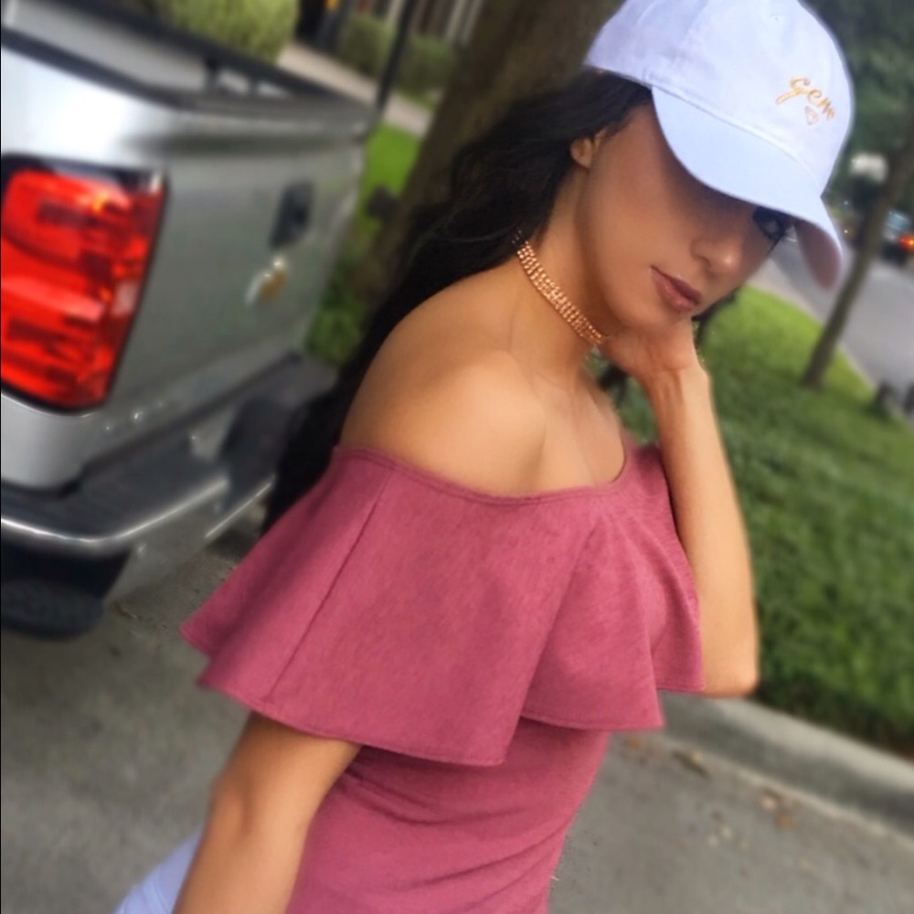 'GEM' dad hat in white & gold 💰